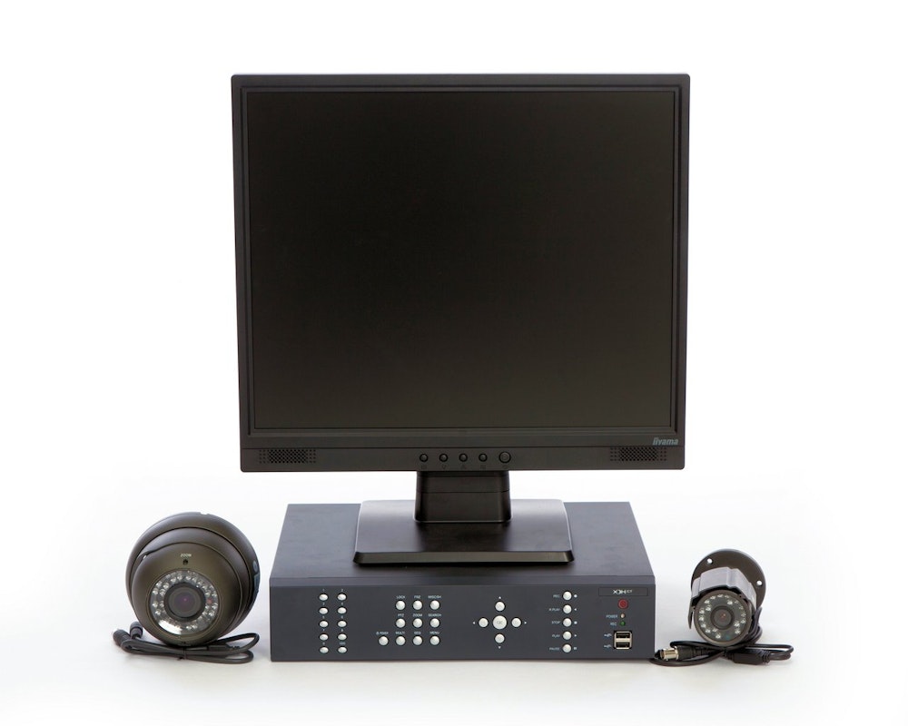 CCTV Monitor and DVR with Cameras