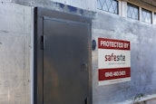 Robust metal security doors