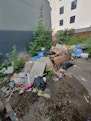 fly-tipping outside residential area