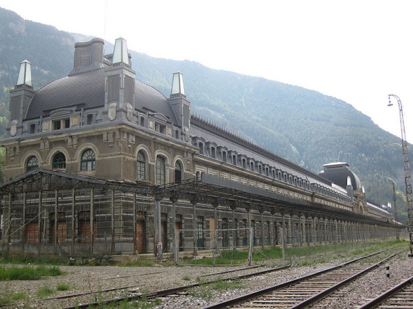 Canfranc Station abandoned building