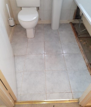 clinical waste removal from a bathroom