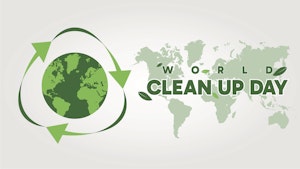 The logo for World Cleanup Day 2023