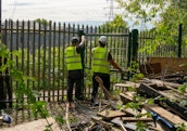 SafeSite operatives doing site clearance