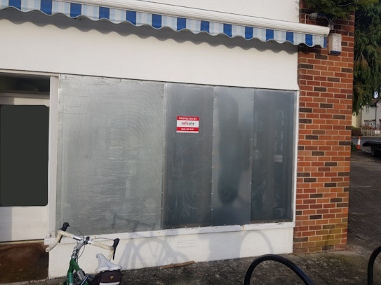 Shop Front Perforated Steel Sheeting – Somerset