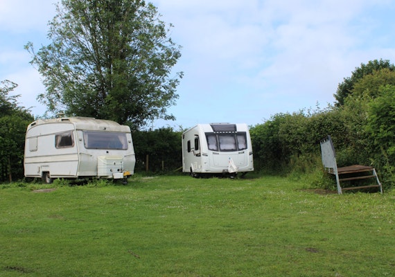 camper vans on traveller site